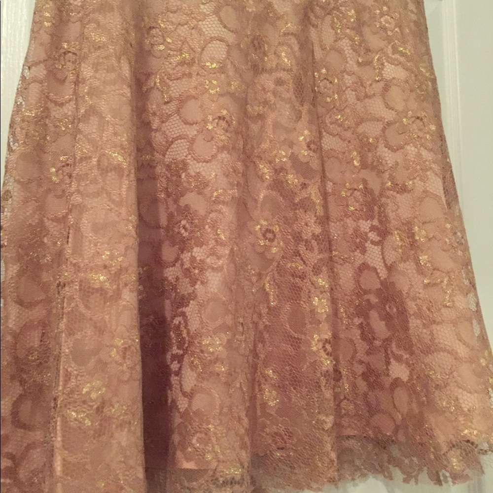Floral print canary yellow skirt